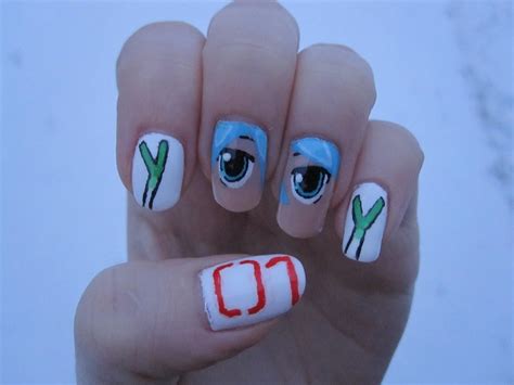 Hatsune Miku Nail Art Youtube