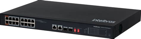 Switch Portas Fast Ethernet Poe Sf Hi Poe Intelbras