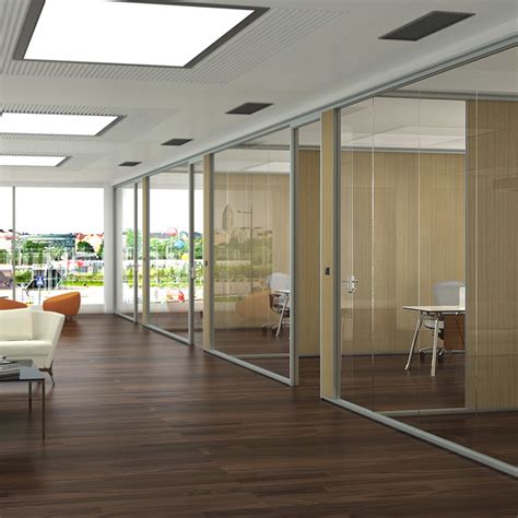 Easy Installation Demountable Vertical Glass Folding Partition