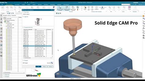 Solid Edge CAM Pro Lekcja 6 wiercenie otworów YouTube