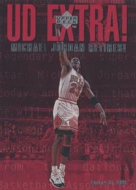 Michael Jordan 1998 Upper Deck UDX UD Extra Price Guide Sports Card