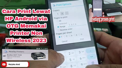 Cara Print Lewat HP Android Via OTG Memakai Printer Non Wireless 2023