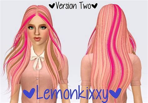 Skysims 194 Hairstyle Retextured By Lemonkixxy Sims 3 Hairs