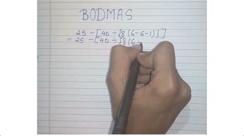 Bodmas Bracket Of Division Multiplication Addition Subtraction Youtube