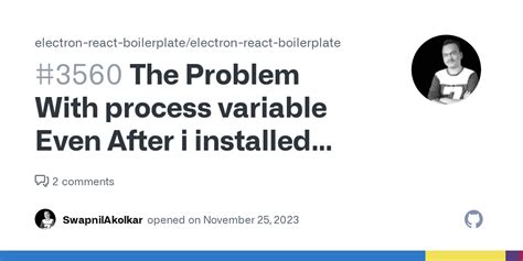 The Problem With Process Variable Even After I Installed Process With