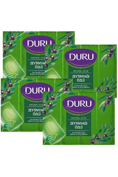 Duru Natural Olive Zeytinyağlı 16 Adet Banyo Sabunu 4X600Gr Fiyatı ...