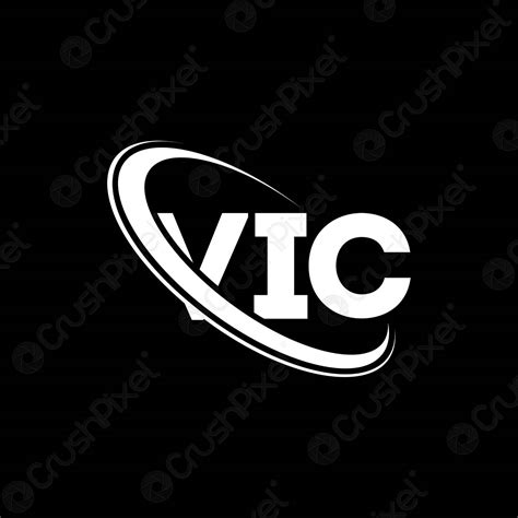 vic logo vic letter vic letter logo design initials vic stock