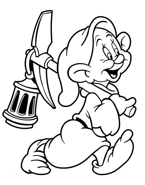 Seven Dwarfs Coloring Pages Printable For Free Download