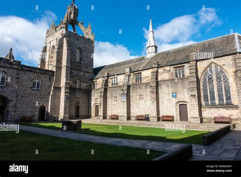 Crown Tower And Quadrangle Of Kings College Chapel University Of