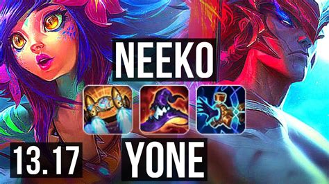 NEEKO Vs YONE MID 4 0M Mastery Rank 5 Neeko 6 Solo Kills 1000