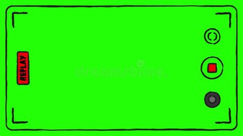 Mobile Phone Replay Screen Overlay Animation Background Animated