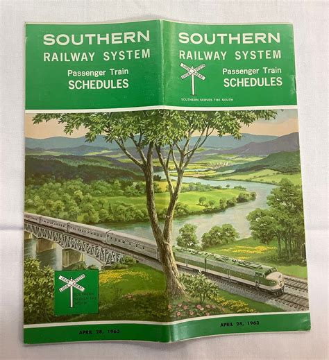 Railroad Timetable 1963 Southern Railway System - Etsy