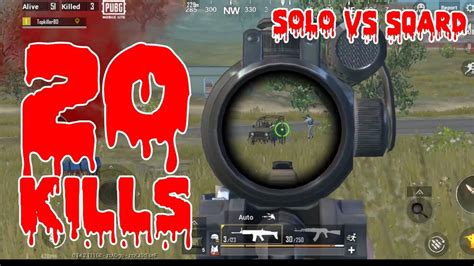 Pubg Mobile Lite Solo Vs Squad 20 Kills Gameplay Youtube