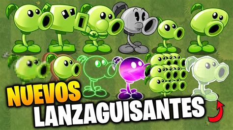 Plantas Vs Zombies Pero Con MAS VERSIONES DE LANZAGUISANTES YouTube