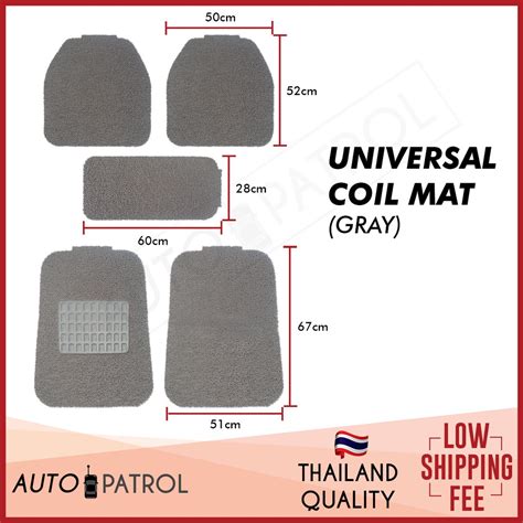 Universal Car Mat Coil Spaghetti Matting Universal Mat Gray Nomad M