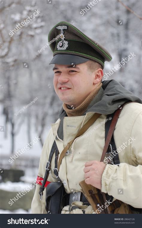 German Officer Of Ww2 Winter Uniform Stock Photo 28642126 Shutterstock