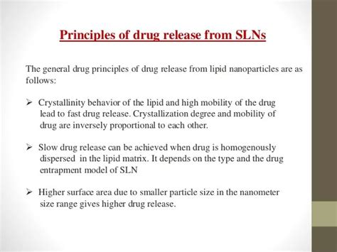 Solid lipid nanoparticles | PPT