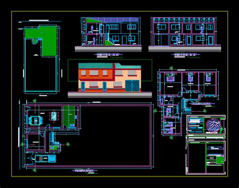 Vivienda Unifamiliar En Autocad Librer A Cad