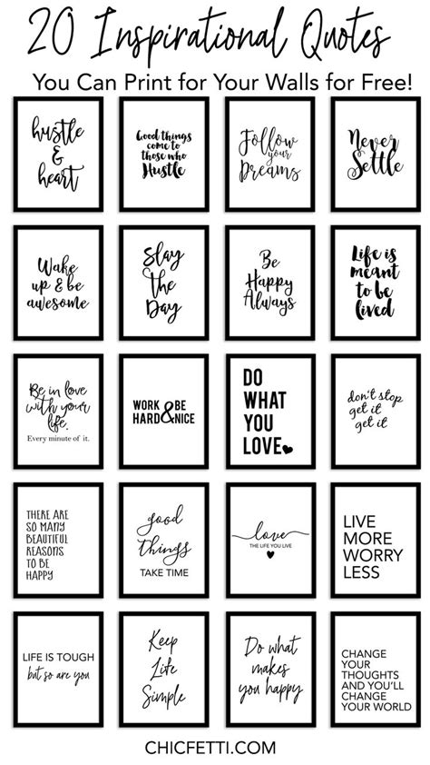 The Inspirational Quotes You Can Print For Your Walls