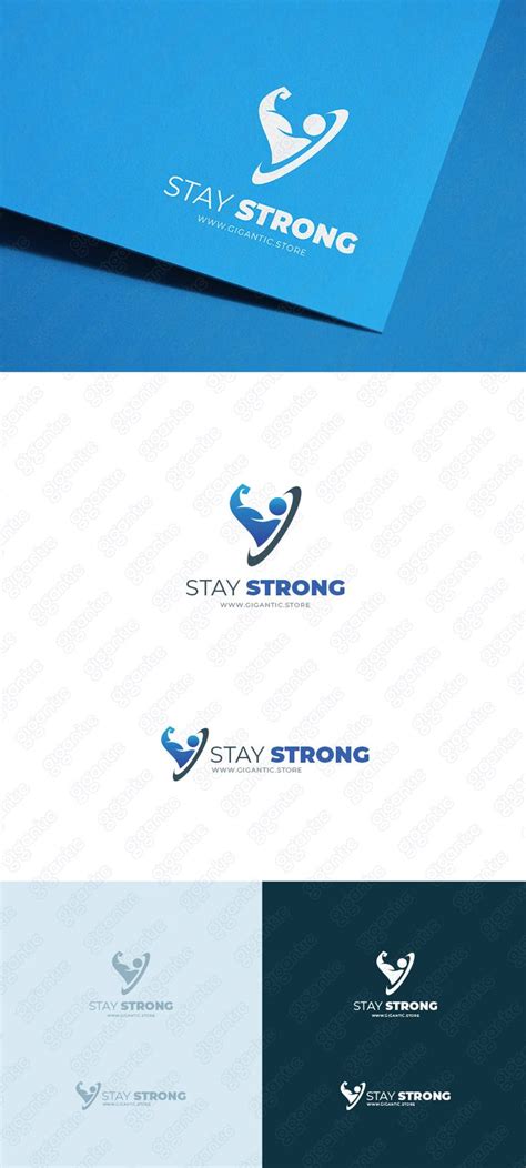 STAY STRONG LOGO DESIGN | Logo design, Logo design template, ? logo