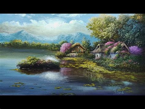 How I Paint Landscape Just By Colors Oil Painting Landscape Step By