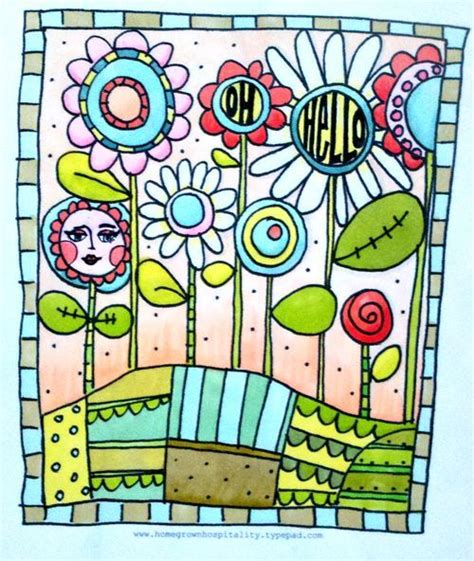 FLowerS Teresamcfayden Typepad Flower Art Drawing Doodle Art