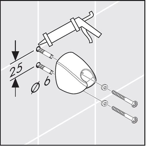 Hansgrohe Porter C Xxx Wall Mounted Shower Bracket Instruction Manual