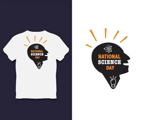 Premium Vector Science Day Typography T Shirt Design With Vector