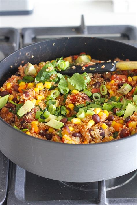 One Pan Mexican Quinoa Crazy Vegan Kitchen