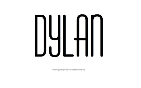 Dylan Name Tattoo Designs