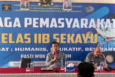 Lapas Sekayu Terima Kunjungan Kadivpas Kemenkumham Sumsel Laras Post