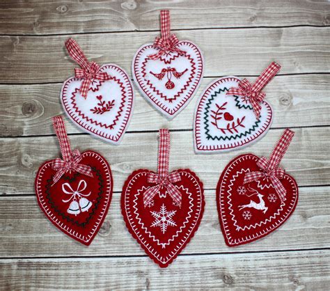 In The Hoop Nordic Christmas Ornaments Omas Place Machine Embroidery