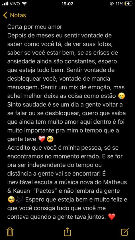 Carta Aberta Para Meu Amor