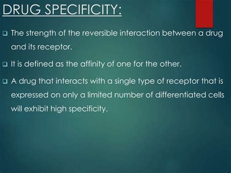 Drug Receptor Interaction PPT