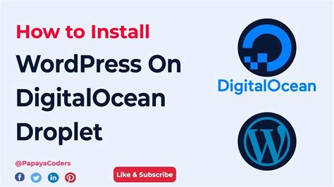 How To Install Wordpress On Digitalocean Droplet How To Create