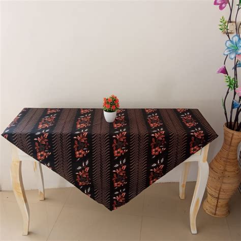 Jual Taplak Meja Batik Kain Katun Ukuran 120x120cm Dekorasi Ruang Tamu