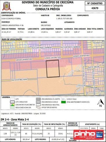 Terreno área de 10 161 45m2 Venda Direta Caixa Bairro São Defende