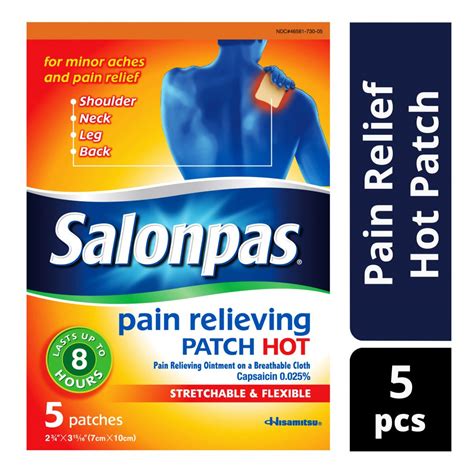 Salonpas Pain Relieving Patch Hot Cm X Cm S Alcare