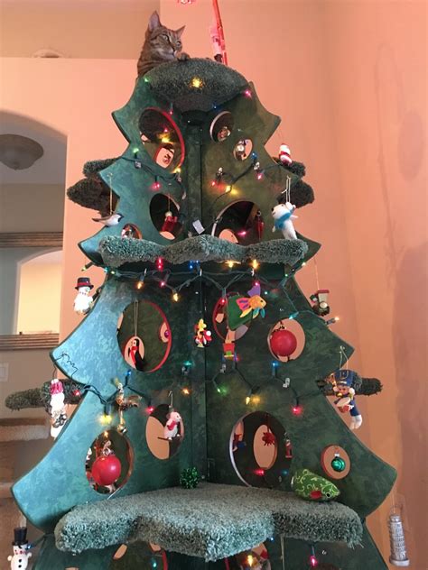 Catmas Tree 3d Version Square Paws