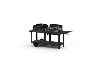 Brasero Barbecue Bi Energy Barbecue Charbon Et Plancha 60x42cm A Gaz