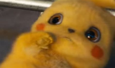 Cowering Detective Pikachu Template Cowering Detective Pikachu