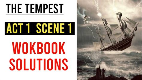 ISC Tempest Act 1 Scene 1 Workbook Answers Tempest Workbook Solutions