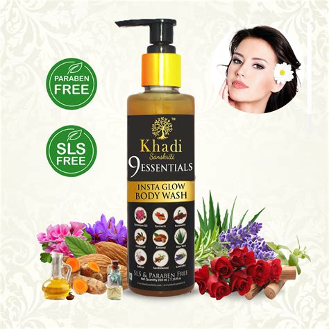 Khadi Sanskriti 9 Essentials Insta Glow Body Wash Khadisanskriti