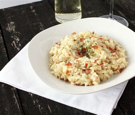 Risotto with Truffle Oil & Crispy Prosciutto | Cake 'n Knife