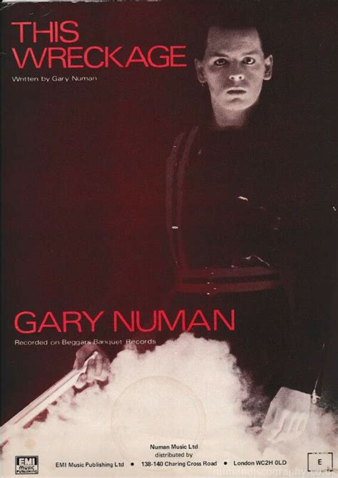 Gary Numan Sheet Music This Wreckage