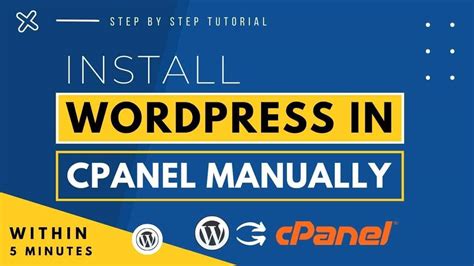 How To Install Wordpress In Cpanel Manually Step By Step