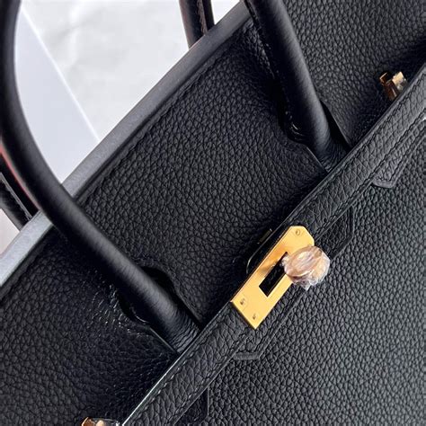 United Arab Emirates Dubai Herm S Birkin Black Togo Noir Gold