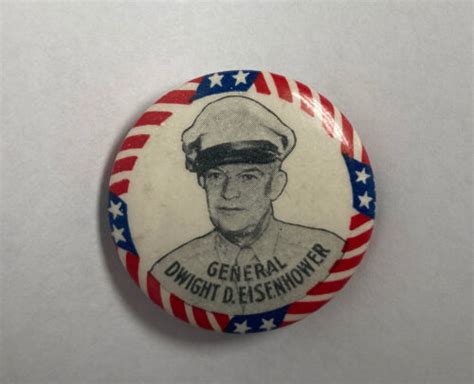 1952 Dwight Eisenhower General Campaign Pin Pinback Button Presidential Election 4587890551