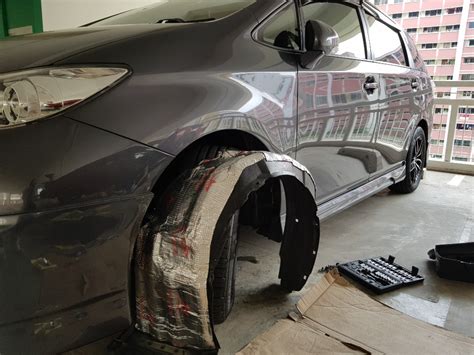 Toyota Wish Wheel Arch Sound Proofing Car Accessories Tyres Rims On