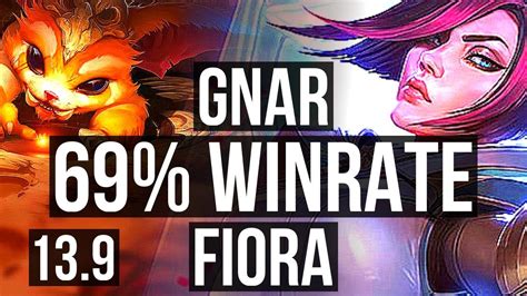 Gnar Vs Fiora Top Winrate Dominating Kr Master